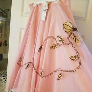 Peach/ Pink FLARE skirt 70's style